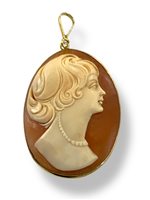 Pendente Mandile 1922 Donna Cammei  in Argento Conchiglia 2MCICM127